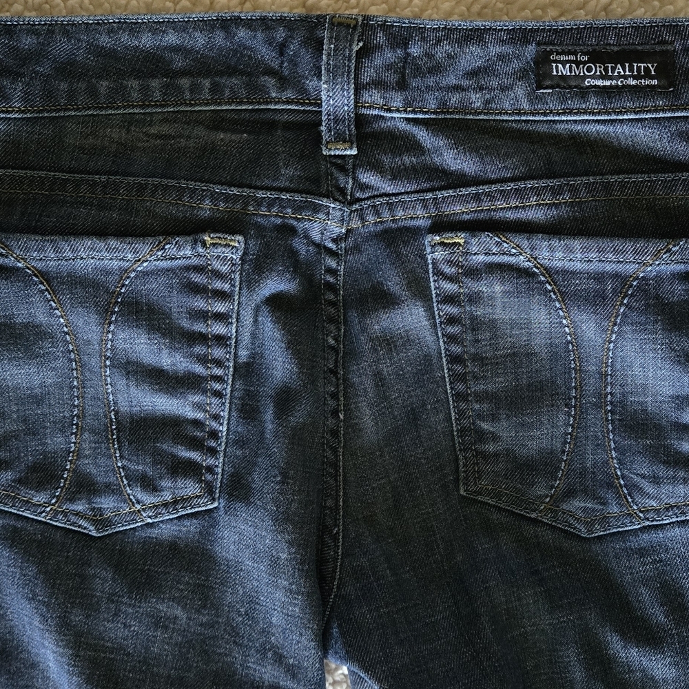 Immortality By Diana Taleshi Women's Y2k Vintage Jeans with Faded Indigo - Picture 6 of 6